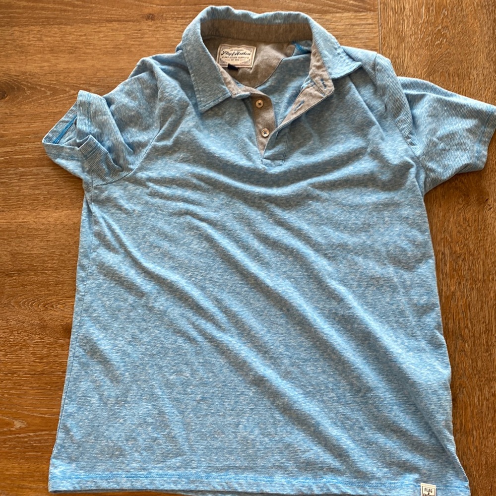 Flag & Anthem Mens Benny Feeder Striped Polo, Medium